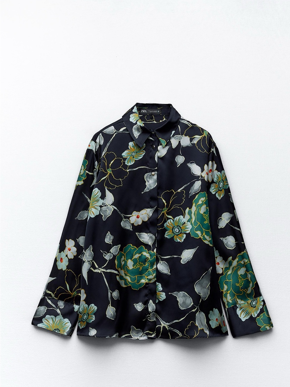 ZARA  Floral Button-Down Shirt Size Small excellent condition